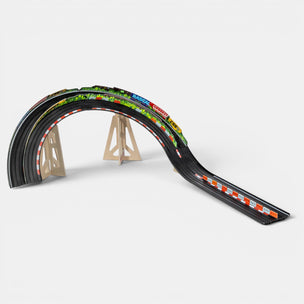 Roadworks Add-On Kit | Banks Turn-Toy race track with a curved section on a white background