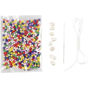 Mini Craft Kit Freshwater Pearls with colours | Conscious Craft