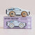 A wooden toy car labeled 'LET'S PLAY' sits on top of its lavender packaging box, which reads 'GT130 DEXTER' and 'Limited Edition'. The toy car is white with light brown wooden wheels and small blue and orange details.
