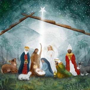 Bijdehansje Postcard Holy Night