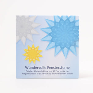Window star kit with 3 colours of kite paper