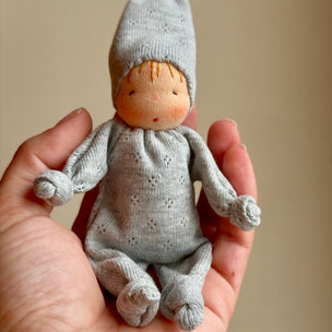 Dollbelge Micro Knot Friend Doll Making Kit | Grey