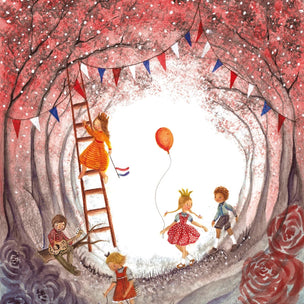 Bijdehansje Postcard Kingsday