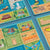 Children's educational puzzle with colorful illustrations of landmarks and landscapes.