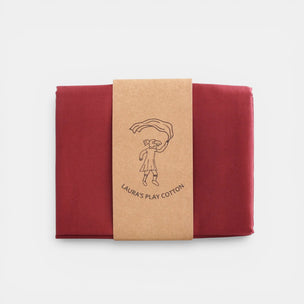Play Cotton 90x90 | Burgundy Red