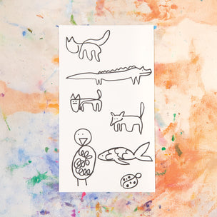 An Artist and His Pets