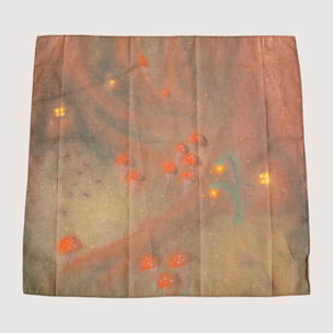 Fabric with abstract design on a plain background