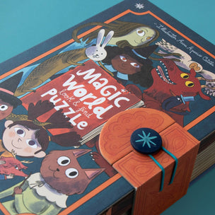 close up of magical worlds puzzle