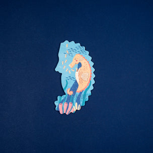 Puzzle of a sea horse