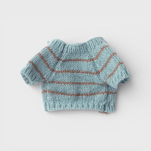 Maileg Pet Supply Small Knitted Sweater | Dusty Blue
