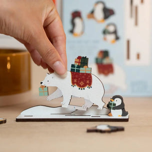 Dapple & Dot Pop Out Card | Polar Bear & Penguins