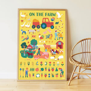 On the Farm Creative Sticker Poster | Conscious Craft