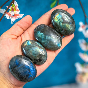 Mandala Gems Pretty Labradorite Palmstone | Conscious Craft