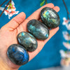 Mandala Gems Pretty Labradorite Palmstone | Conscious Craft