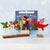 Felt puppet set with 'Room on the Broom' book in the background