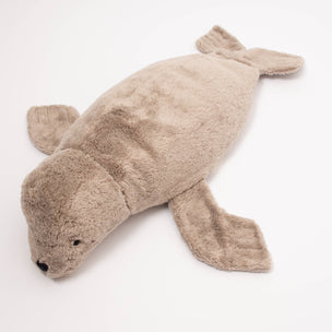 Senger Heatable Organic Soft Toy Seal | Grey | Conscious Craft