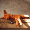 senger deer on wooden ledge 