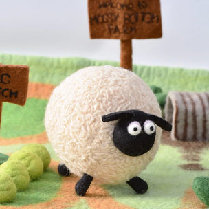 Wool Felted Shirley Sheep by Tara Treasures 