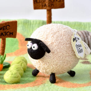 Wool Felted Shirley Sheep by Tara Treasures 