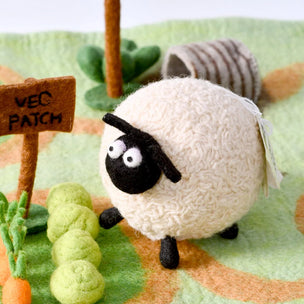 Wool Felted Shirley Sheep by Tara Treasures 