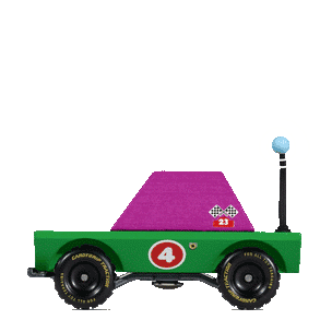 Dundee adventure Toon car from Candylab in green and purple