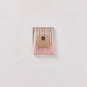 Small Pink Ombre Beeswax Party Candles