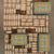 An overhead flat-lay view of a large collection of grapat collectible items, including multiple patterned boxes and smaller decorative boxes, arranged on a neutral gray surface.