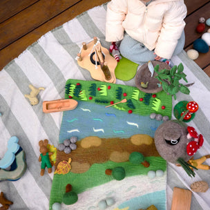 Tara Treasures | Bear Cave Play Mat Playscape