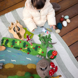 Tara Treasures | Bear Cave Play Mat Playscape