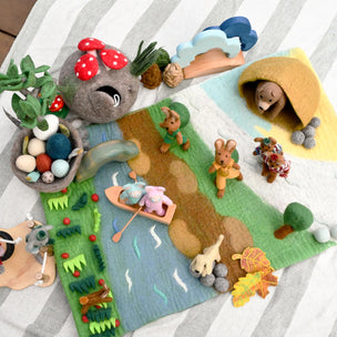 Tara Treasures | Bear Cave Play Mat Playscape