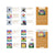 Colorful tie-dye patterns on a white background with text and branding.
