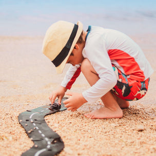 way to play road on the beach