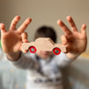 back and forth wooden toy car