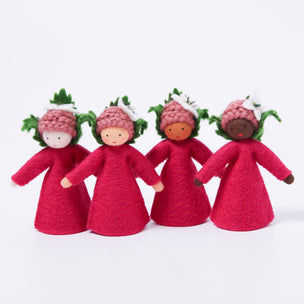 Felt Flower Fairy Raspberry Girl Ambrosius | © Conscious Craft