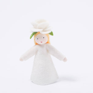 Felt Flower Fairy White Rose Ambrosius | © Conscious Craft