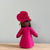A decorative felt Petunia Flower Fairy with dark skin tone | © Conscious Craft