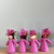 4 Pink Felt Hibiscus decorative Flower Fairies with different Skin Tones | © Conscious Craft