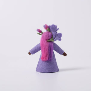 Large Purple Freesia felt flower fairy | © Conscious Craft