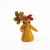 Felt Flower Fairy with Autumn Leaf 