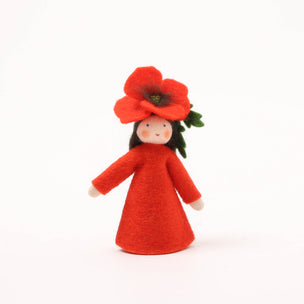 Ambrosius Poppy Felt Decorative Flower Fairy