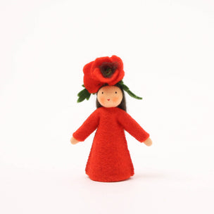 Ambrosius Poppy Felt Decorative Flower Fairy