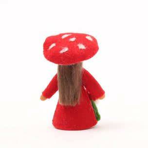 Ambrosius Red Fungus Felt Decorative Flower Fairy
