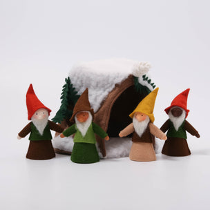 Snowy felt stump house from Ambrosius