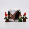 Snowy felt stump house from Ambrosius