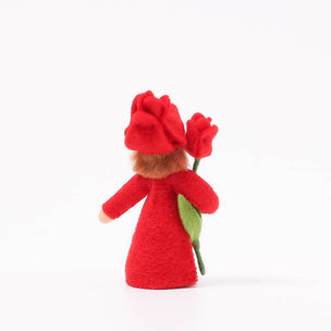 Decorative Felt Flower Fairy Red Tulip from Ambrosius