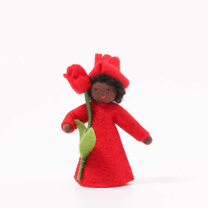 Decorative Felt Flower Fairy Red Tulip from Ambrosius