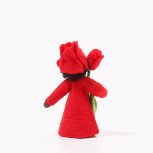 Decorative Felt Flower Fairy Red Tulip from Ambrosius