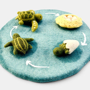 Felt Life Cycle Tray Play Mat (Water)