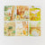 Set of six fabric panels with Winnie the Pooh and friends illustrations on a white background
