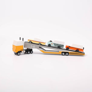 Candylab Toys Magnetic Car Transporter with drifter, mule and car | © Conscious Craft